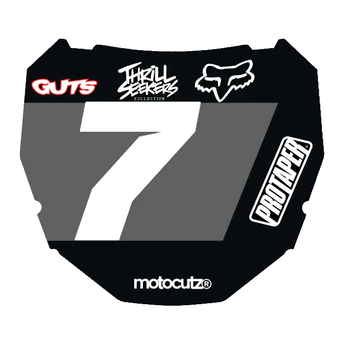 CUSTOM ODI NUMBER PLATE DECAL