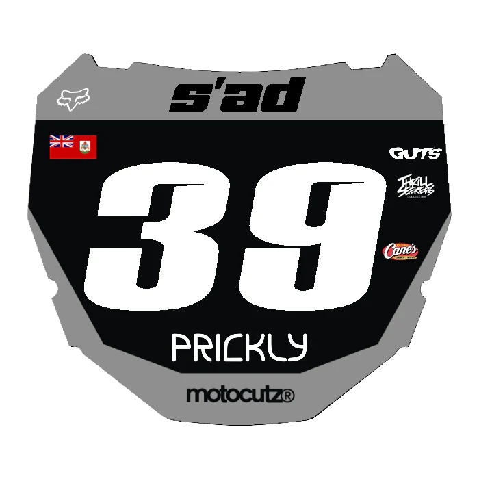 CUSTOM ODI NUMBER PLATE DECAL