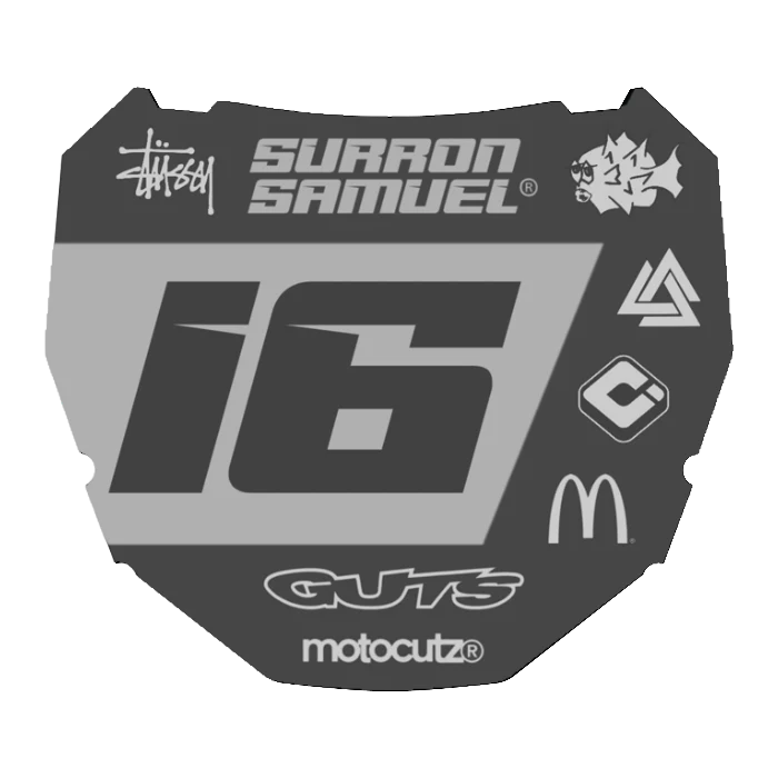 CUSTOM ODI NUMBER PLATE DECAL