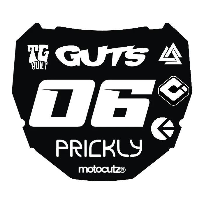 CUSTOM ODI NUMBER PLATE DECAL