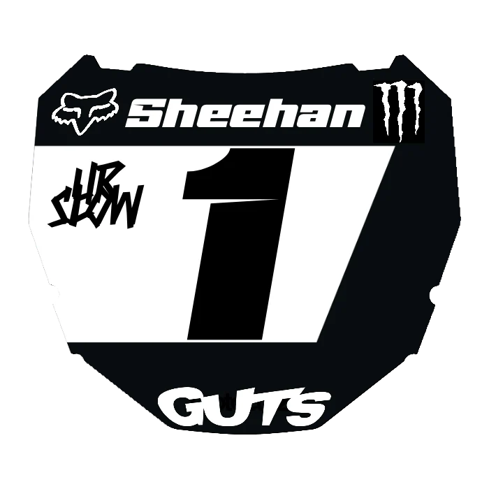 CUSTOM ODI NUMBER PLATE DECAL