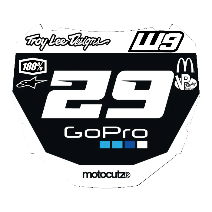 CUSTOM ODI NUMBER PLATE DECAL