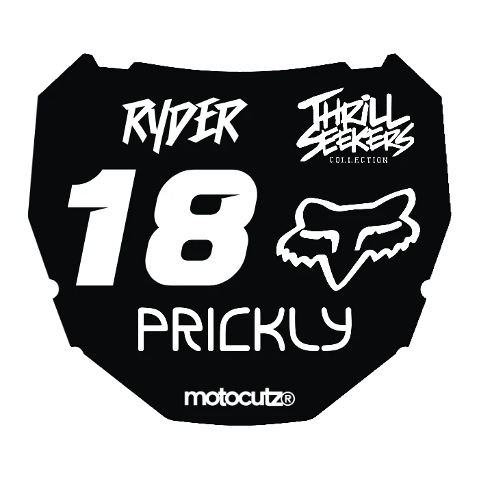 CUSTOM ODI NUMBER PLATE DECAL