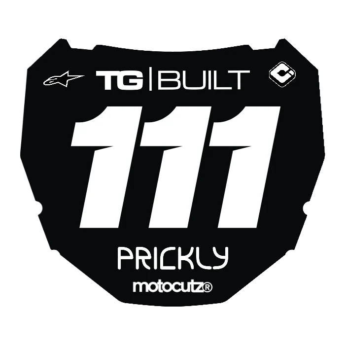 CUSTOM ODI NUMBER PLATE DECAL
