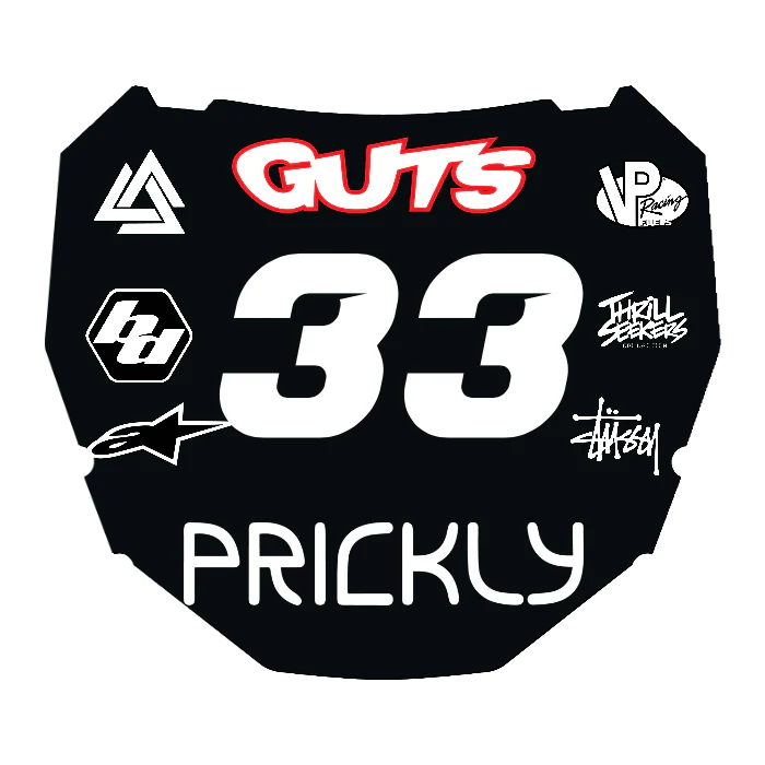 CUSTOM ODI NUMBER PLATE DECAL