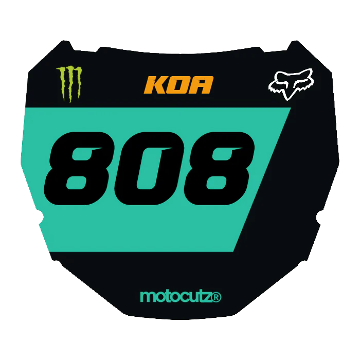 CUSTOM ODI NUMBER PLATE DECAL