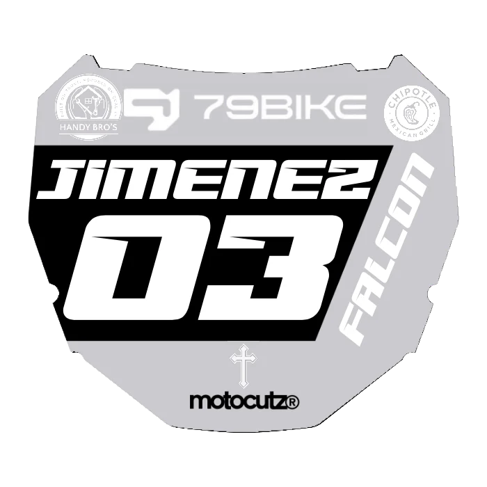 CUSTOM ODI NUMBER PLATE DECAL