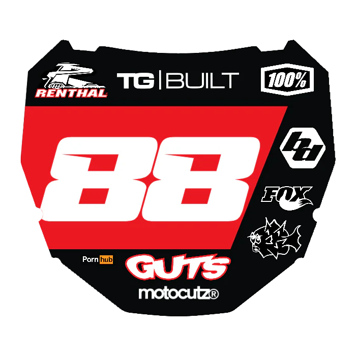 CUSTOM ODI NUMBER PLATE DECAL