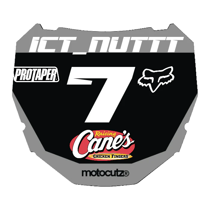 CUSTOM ODI NUMBER PLATE DECAL