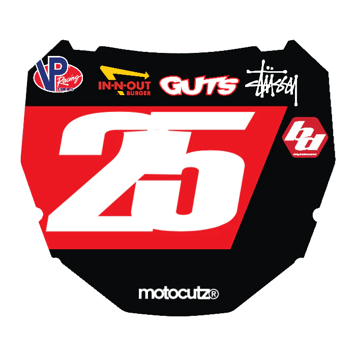 CUSTOM ODI NUMBER PLATE DECAL
