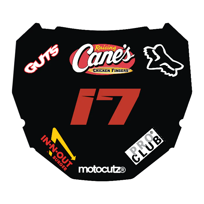 CUSTOM ODI NUMBER PLATE DECAL