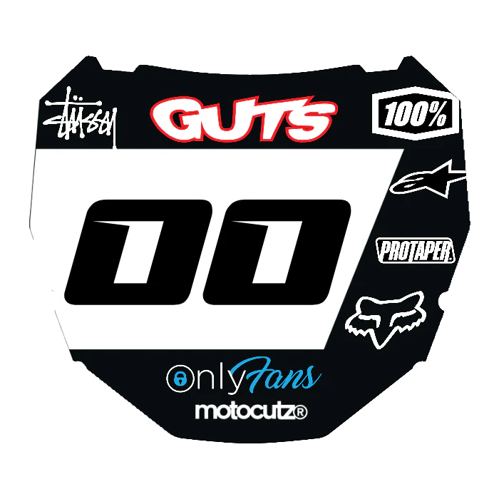 CUSTOM ODI NUMBER PLATE DECAL