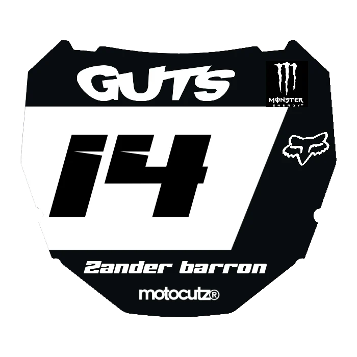CUSTOM ODI NUMBER PLATE DECAL