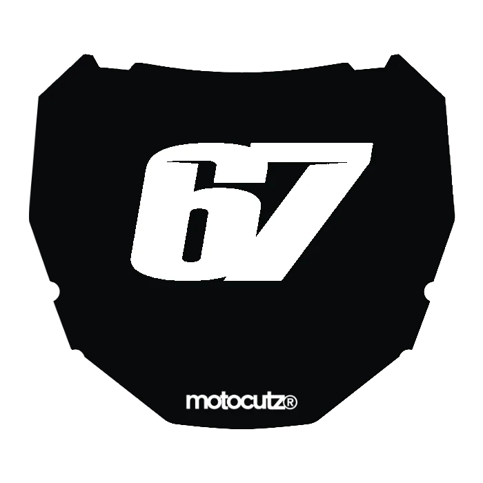 CUSTOM ODI NUMBER PLATE DECAL