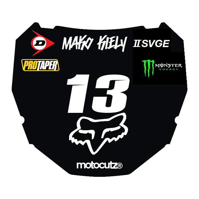 CUSTOM ODI NUMBER PLATE DECAL