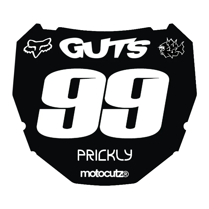 CUSTOM ODI NUMBER PLATE DECAL