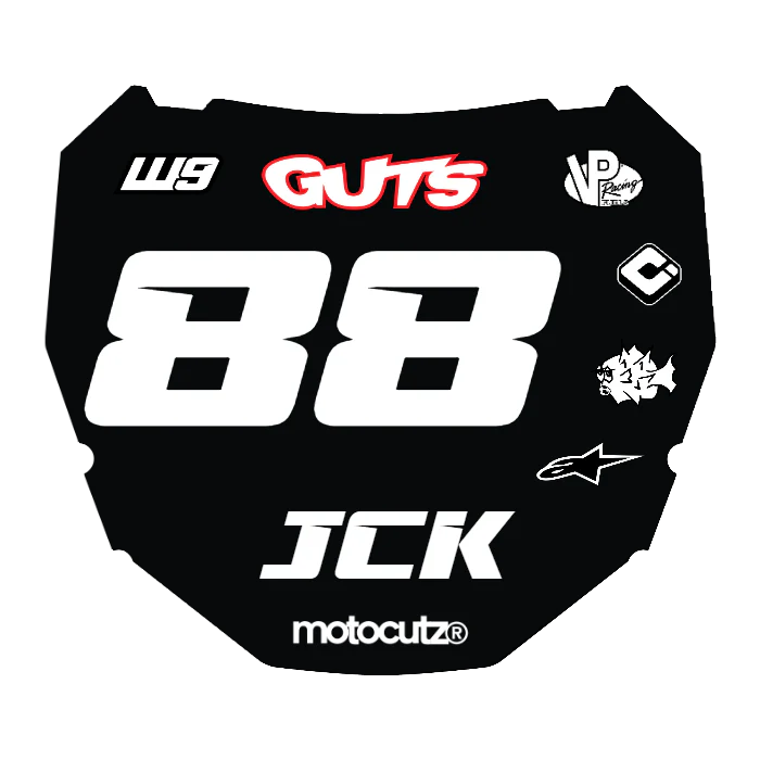 CUSTOM ODI NUMBER PLATE DECAL