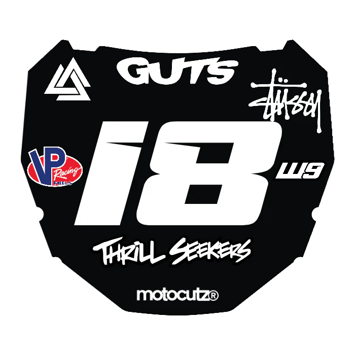 CUSTOM ODI NUMBER PLATE DECAL
