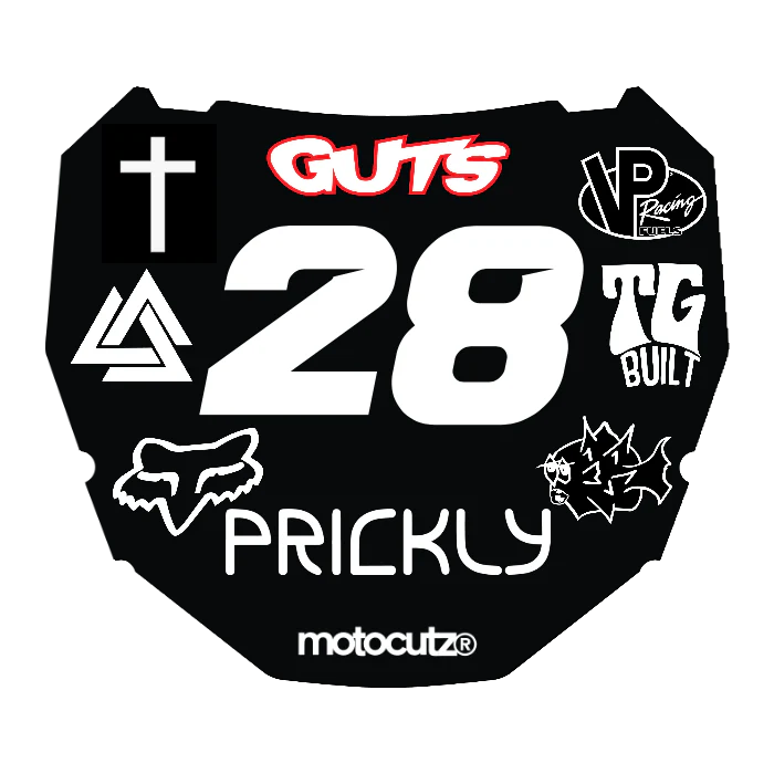 CUSTOM ODI NUMBER PLATE DECAL