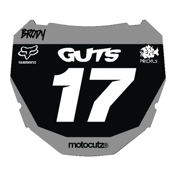 CUSTOM ODI NUMBER PLATE DECAL