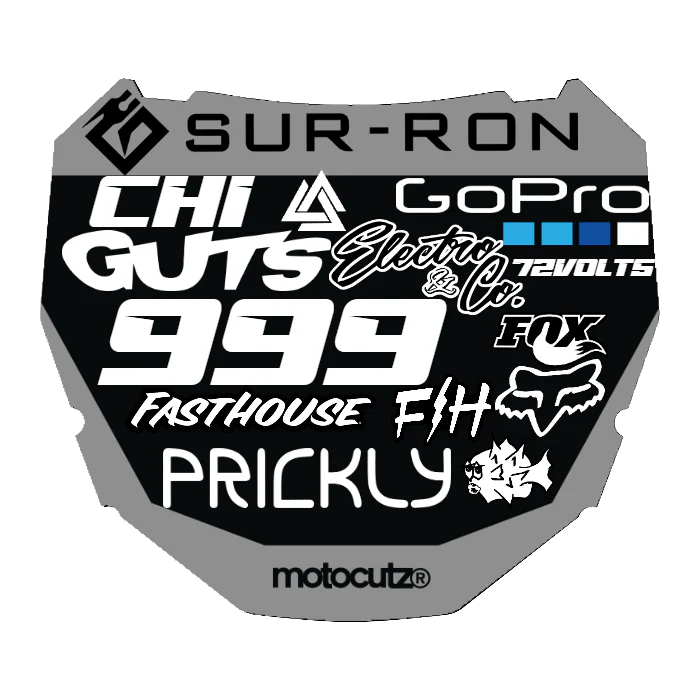 CUSTOM ODI NUMBER PLATE DECAL