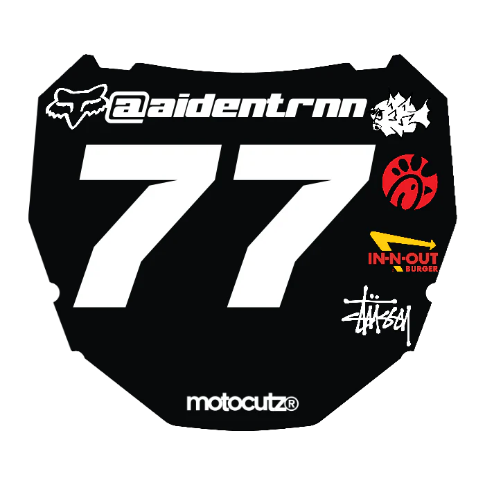 CUSTOM ODI NUMBER PLATE DECAL