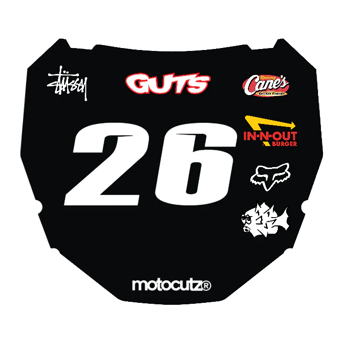 CUSTOM ODI NUMBER PLATE DECAL