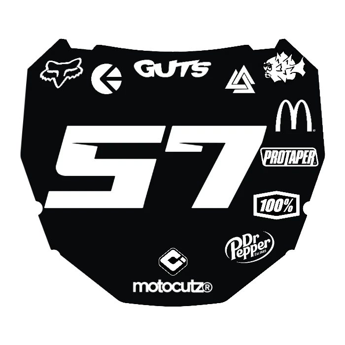 CUSTOM ODI NUMBER PLATE DECAL