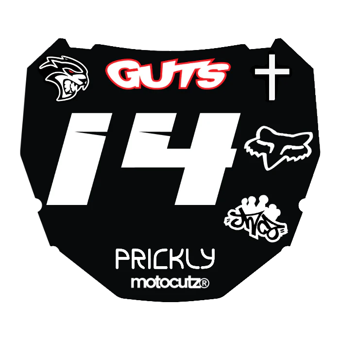 CUSTOM ODI NUMBER PLATE DECAL