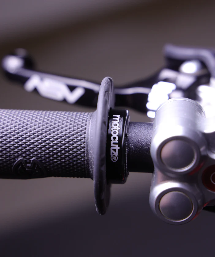 Universal Half Waffle Single Side Bolt-On Grips Black - Image 4