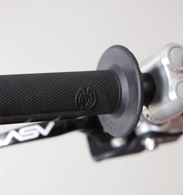 Universal Half Waffle Single Side Bolt-On Grips Black - Image 5