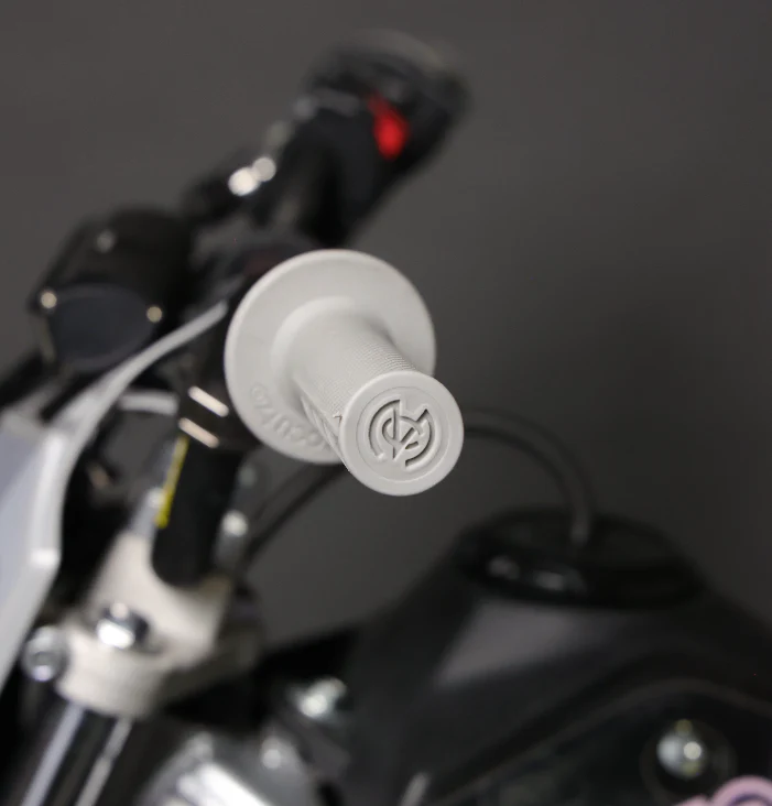 Universal Half Waffle Single Side Bolt-On Grips Grey - Image 4